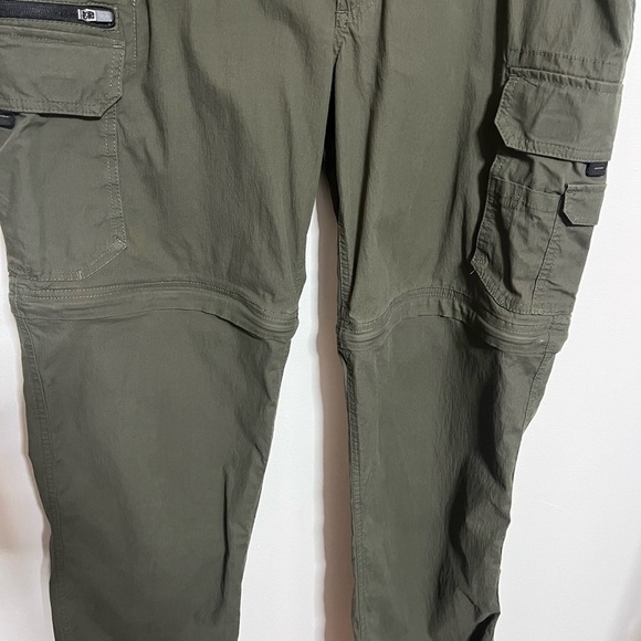 BC Clothing Green Cargo Convertible Pants Sz 32 - Picture 3 of 9